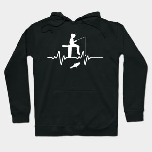 Fishing Heart Beat Pulse Hoodie